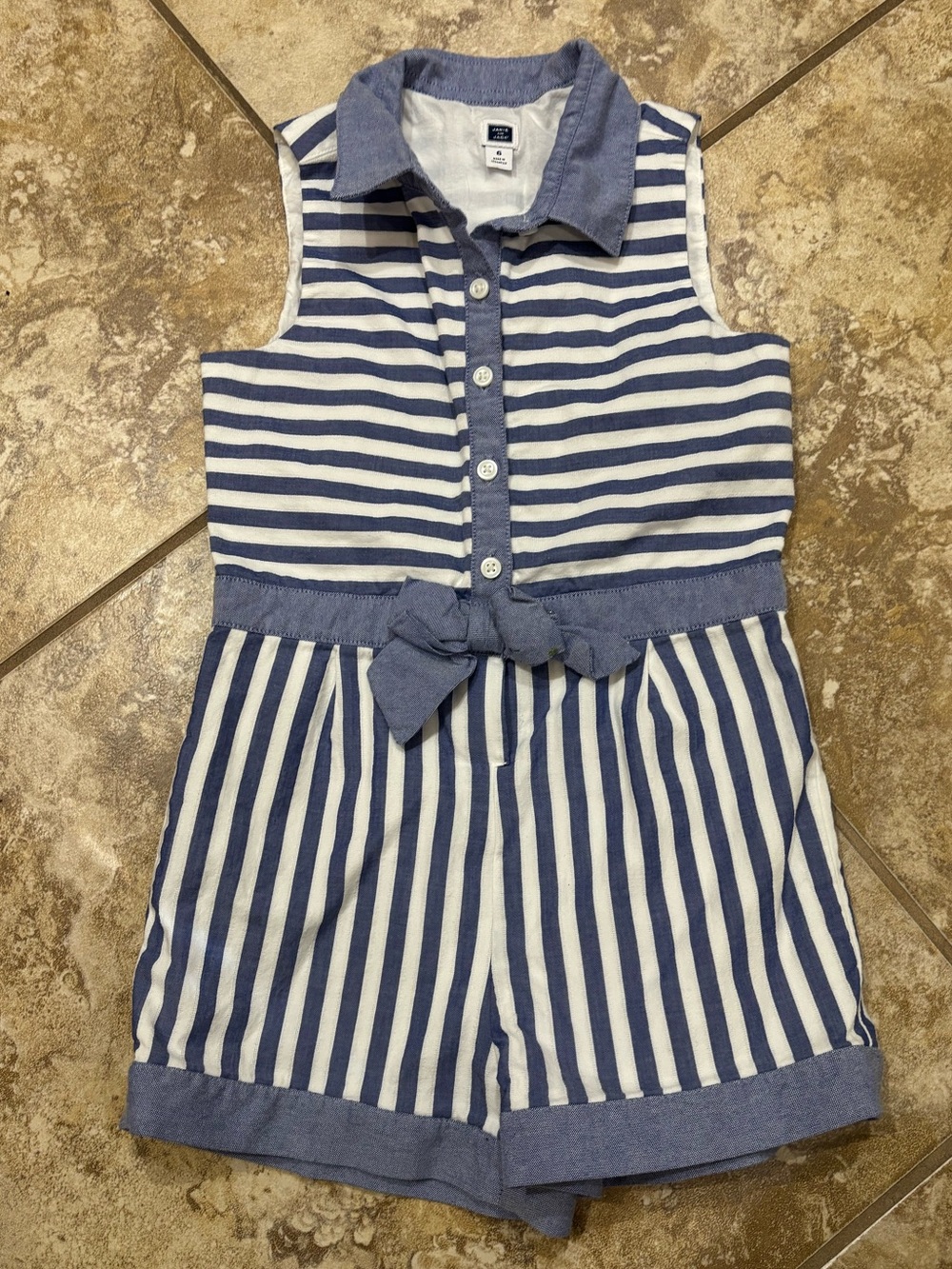 Janie and Jack Striped Romper